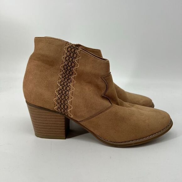 C‎ Est 1946 Brown Heeled Ankle Boots - Picture 9 of 9